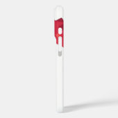 Rode hart draak op wit Case-Mate iPhone case (Achterkant / Links)