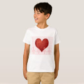 Rode Hart ECG-monitor Gezondheidszorg T-shirt (Voorkant volledig)