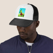Rode Hart en Paard Trucker Pet (In situ)