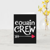 Rode Hart En Pijl Neef Bemanning Kinderen En Meisj Kaart (Gele Bloem)