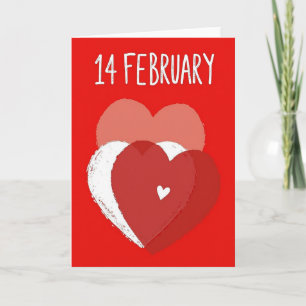 Rode Hart Februari Liefdeskaart Kaart