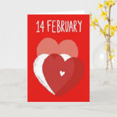 Rode Hart Februari Liefdeskaart Kaart (Gele Bloem)