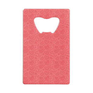 Rode Hart flesopener Creditkaart Flessenopener