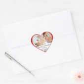 Rode Hart Foto Huwelijksstickers Sticker (Envelop)