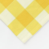 Rode Hart Geel Gingham Valentijnsdag Gift Fleece Deken (Hoek)