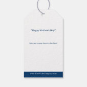 Rode Hart Gelukkig Moederdag Banner Sociale Connec Cadeaulabel (Achterkant)