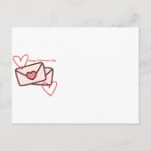 Rode Hart Gelukkig Valentijnsdag Briefkaart (Voorkant)