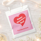 Rode Hart Gelukkige Valentijnsdag Papier Favoriet  Bedankzakje (Geknipt)