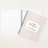 Rode Hart Gepersonaliseerde Planner met aangepaste (Display)