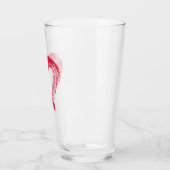 Rode Hart Glas Tumbler (Links)