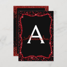 Rode Hart Glitter Sparkle Sweet Zestien Verjaardag Kaart