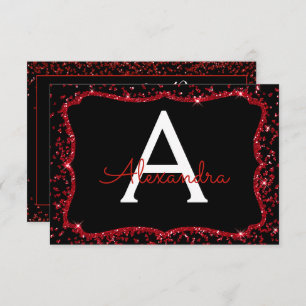 Rode Hart Glitter Sparkle Sweet Zestien Verjaardag Kaart