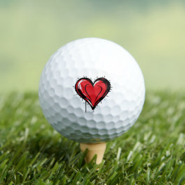 Rode Hart - Golfballen