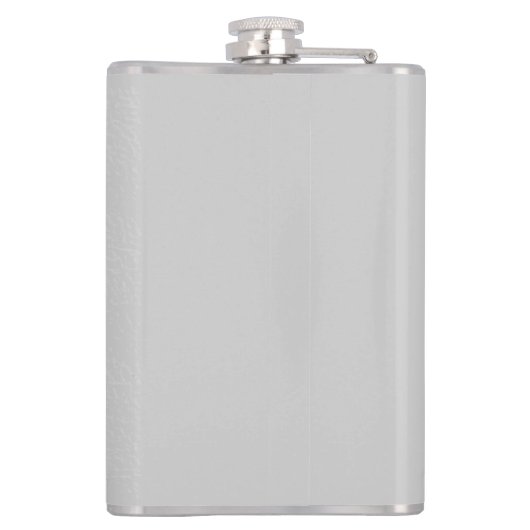 Rode Hart Grijze Trendy Liefde Bruiloft Heupfles (Achterkant)