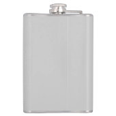 Rode Hart Grijze Trendy Liefde Trouwdag Heupfles (Achterkant)