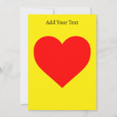 Rode Hart Heat Pop Art Custom Kaart (Voorkant)