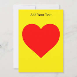 Rode Hart Heat Pop Art Custom Kaart