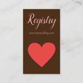 Rode Hart Huwelijksregister Informatiekaartje