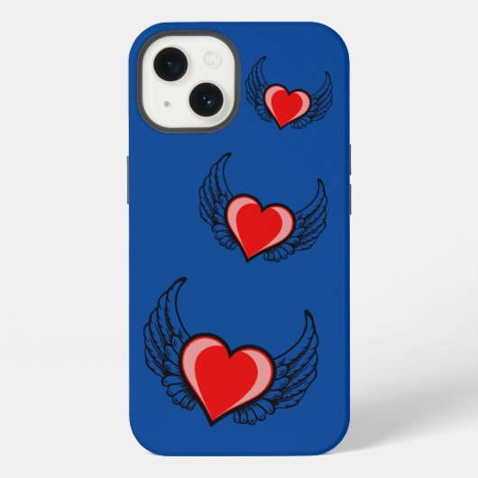 Rode hart iPhone hoesje (Achterkant)