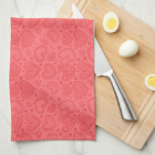 Rode Hart Keuken Handdoek (Quarter Fold)