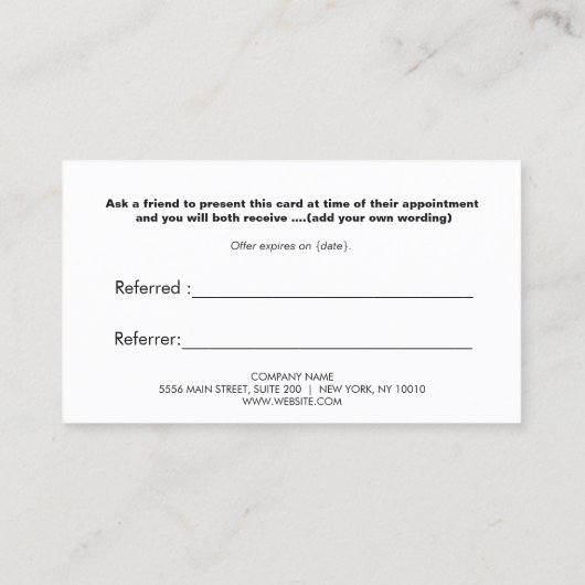 Rode Hart Klantappreciatie Verwijzing 2 (Achterkant)