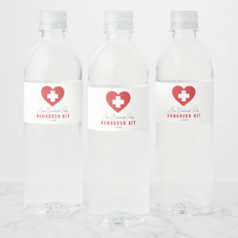 Rode Hart Kruis Katerskit Waterfles Labels Etiket