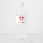 Rode Hart Kruis Katerskit Waterfles Labels Etiket (Voorkant)