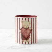 Rode Hart Liefde Beer Mok (Midden)