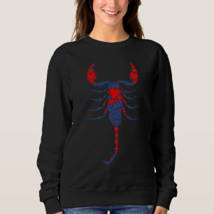 Rode Hart Liefde Blauw Papa Insecten Schorpioen Pa Trui