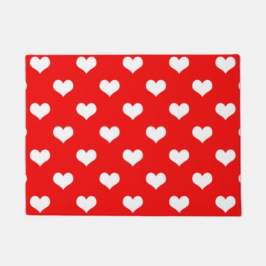 Rode Hart Liefde Design Deurmat (Voorkant)