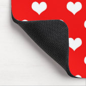 Rode Hart Liefde Design  Muismat (Hoek)