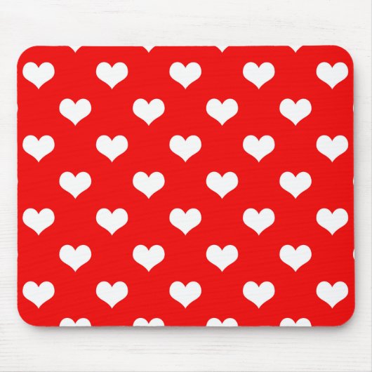 Rode Hart Liefde Design  Muismat (Voorkant)