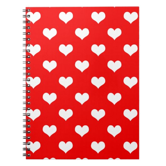 Rode Hart Liefde Design  Notitieboek (Voorkant)