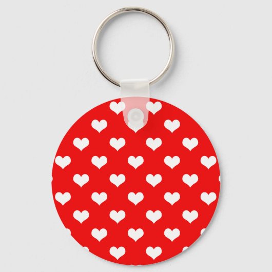 Rode Hart Liefde Design Sleutelhanger (Voorkant)