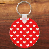 Rode Hart Liefde Design Sleutelhanger (Achterkant)