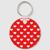 Rode Hart Liefde Design Sleutelhanger (Achterkant)