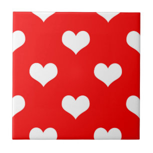 Rode Hart Liefde Design Tegeltje