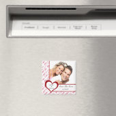 Rode Hart Liefde Foto Save The Date Magnet (Insitu (Vaatwasser))