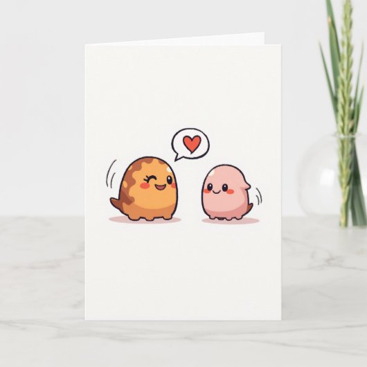 Rode Hart Liefde Geanimeerde Kaart (Voorkant)