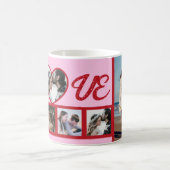 Rode hart liefde gepersonaliseerde Valentijnsdag c Koffiemok (Center)