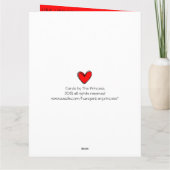 Rode Hart LIEFDE Kaart (Achterkant)