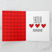 Rode Hart LIEFDE Kaart (Binnen)