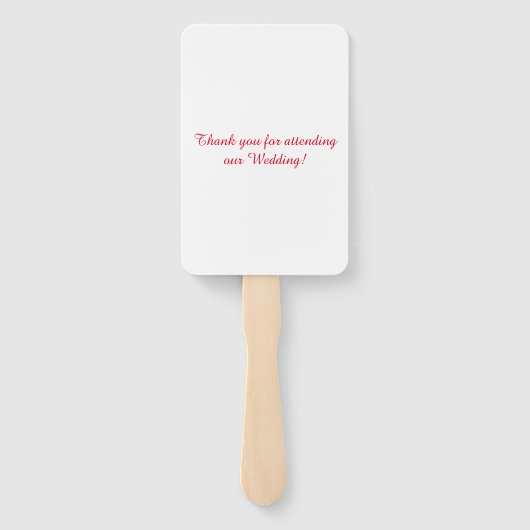 rode hart liefde nooit mislukt handwaaier (Achterkant)