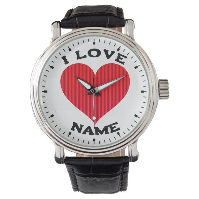 Rode Hart Liefde Symbool-18374 Horloge (Voorkant)