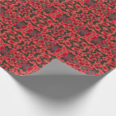 Rode Hart Liefde Symbool Romantische Liefde Hart Cadeaupapier (Hoek)