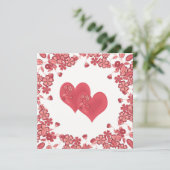 rode hart liefde Valentijnsdag (Staand voorkant)