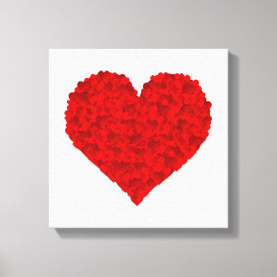 Rode Hart Liefde Valentijnsdag voor Vriendin Vrouw Canvas Afdruk