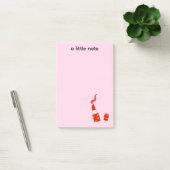 Rode Hart Lippenstift Pop Art Design Post-it® Notes (Kantoor)