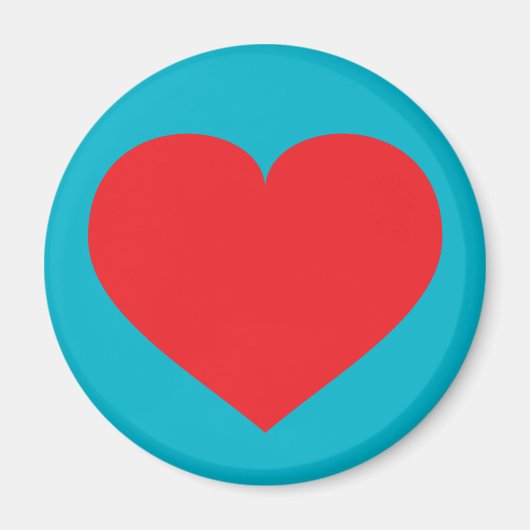 Rode hart magneet (Voorkant)