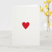 Rode Hart Matte Liefdeskaart Kaart (Gele Bloem)